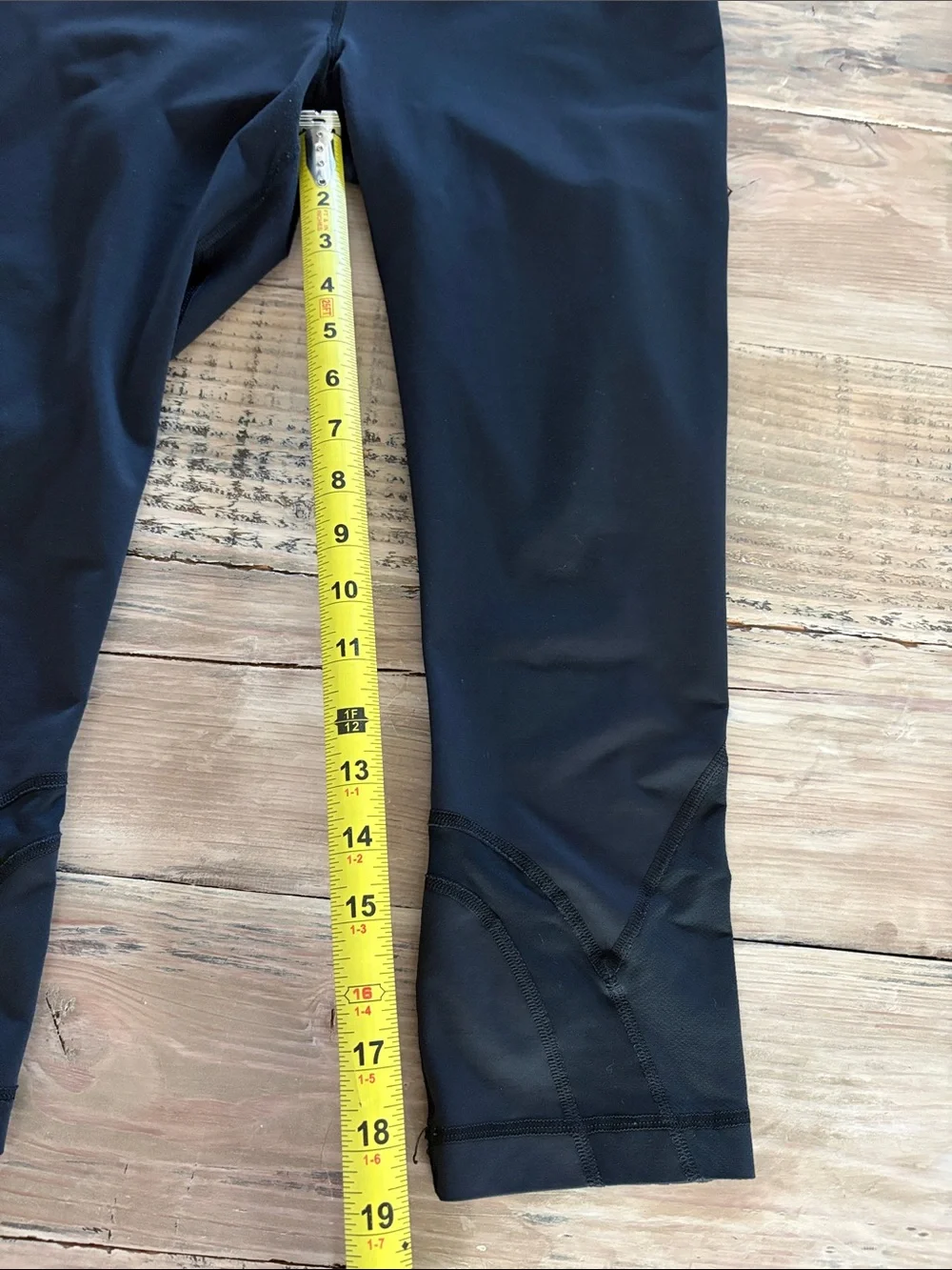 lululemon athletica Black Workout Leggings with Reflective Logo
